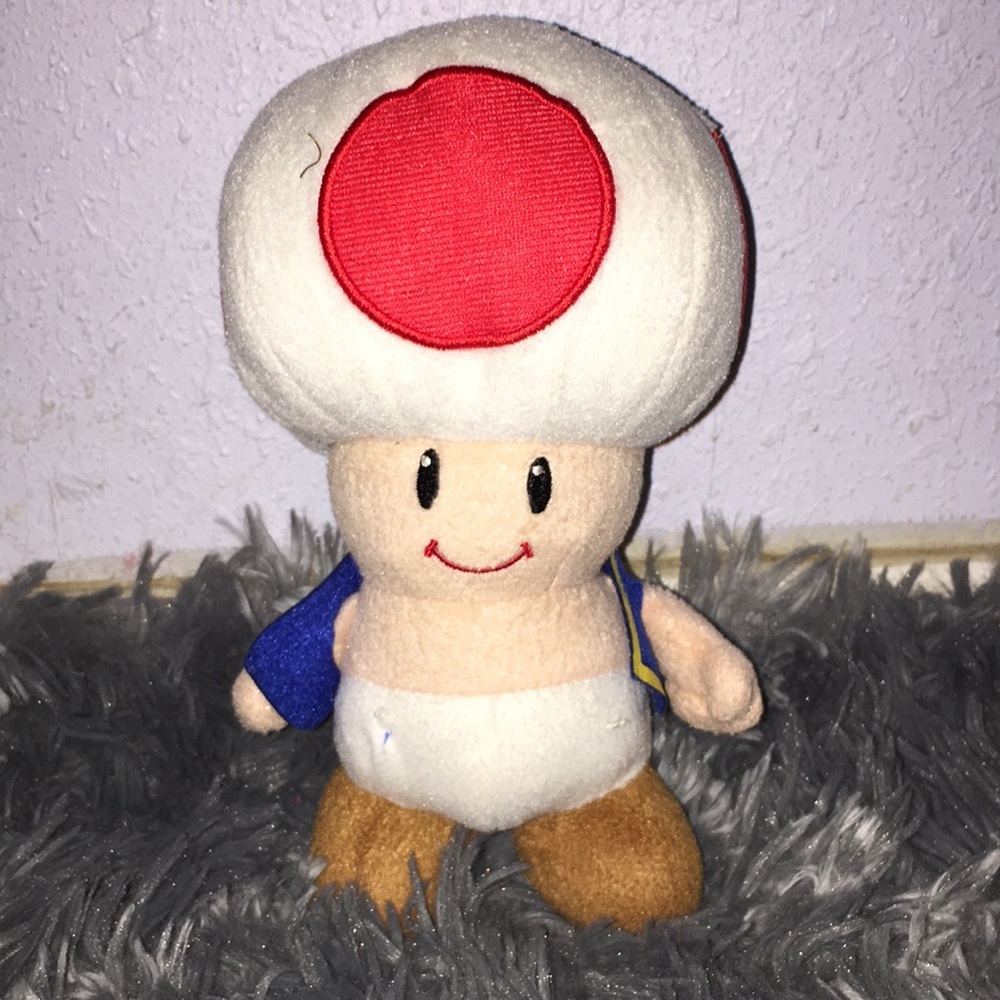 Toad plush from super mario